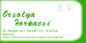 orsolya horpacsi business card